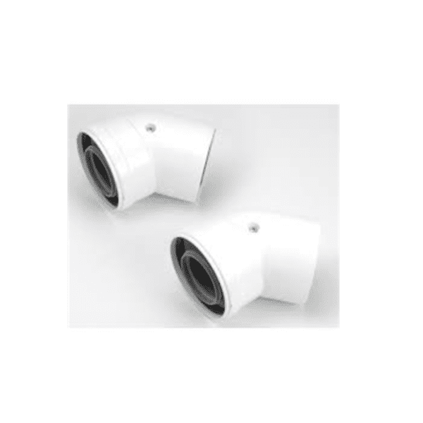 Viessmann 45deg flue elbow (pair)