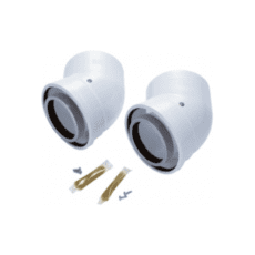 Worcester 125mm 45 Degree Flue Bend 7716190035