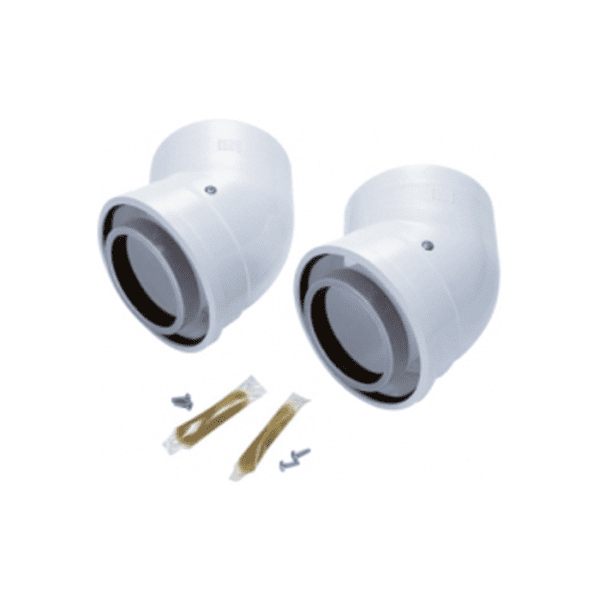Worcester 125mm 45 Degree Flue Bend 7716190035